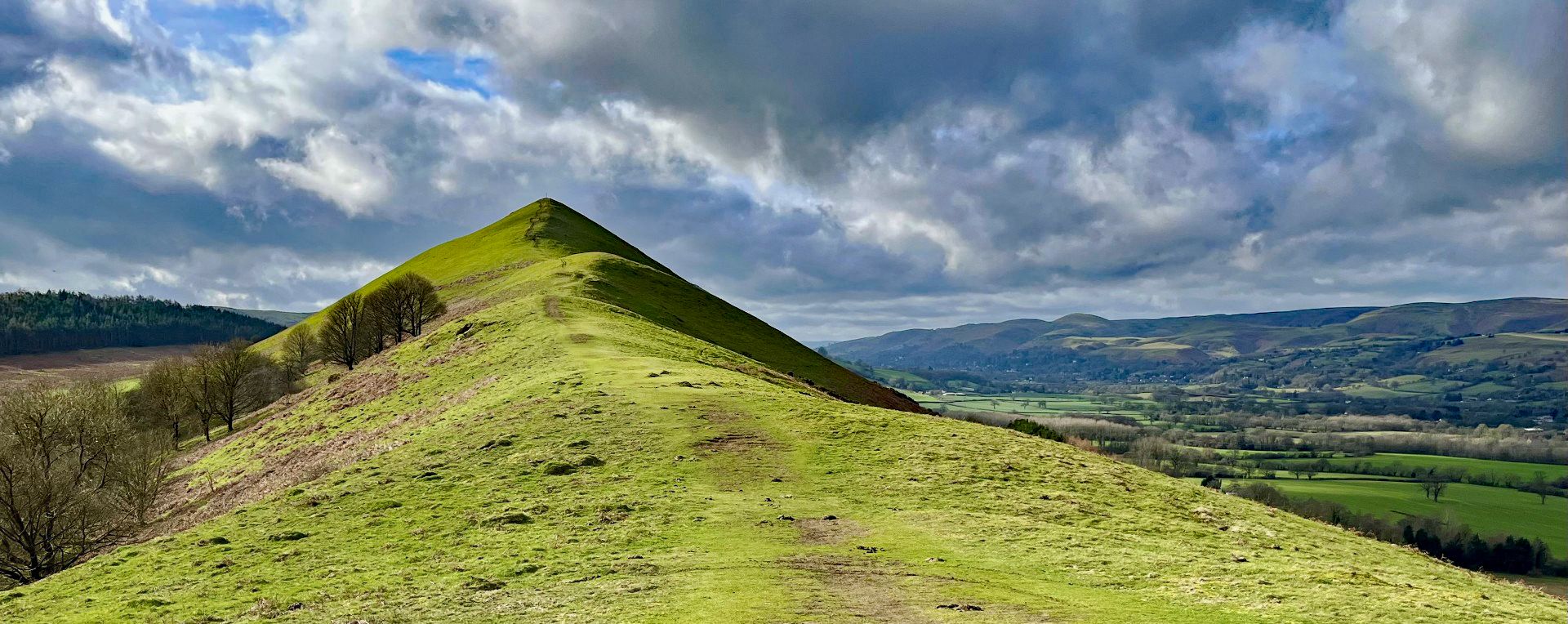 The ridge on Lawley Hill, Shropshire
